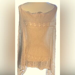 Crocheted poncho, one size, beachy, vacation, cover up